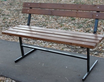 Скамейка TORUDA «Ника» со спинкой (кресло) 0,6м, фото 1