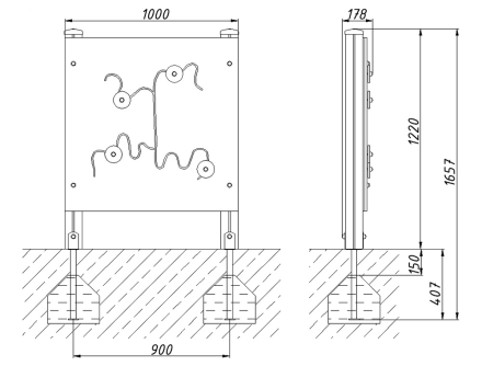 Развивающий элемент Найди дом РЭ002 для детской площадки, фото 3