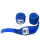 Бинт боксерский, 2,5 м, хлопок, синий