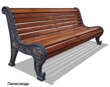 Скамейка чугунная Новый парк, Сосна 1,8 м