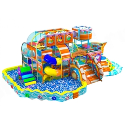 Детский игровой лабиринт &quot;Морской вояж&quot; 115 м² (17,3x8,1x4,9 м)