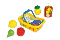 Набор овощи+фрукты в корзине малая