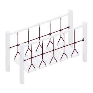 ​Комплект ограждений (две половинки) подвесного моста для детских игровых комплексов 1400х600 мм, фото 3