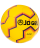 Мяч футбольный JS-100 Intro №5, желтый