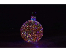 Светящаяся фигура Ёлочная игрушка на раме (диаметр 1,5 м)