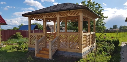 Прямоугольная беседка Уютная, фото 1