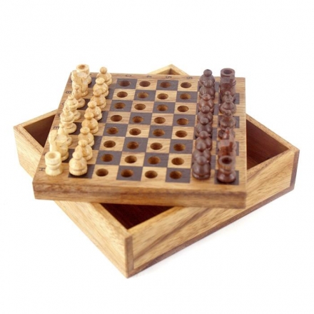 Карманные шахматы (Thai Wood), фото 1