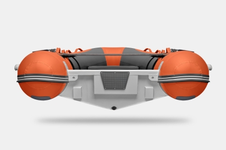 Gladiator RIB 380 AL Оранжево-темносерый моторная лодка ПВХ Жесткое дно (морской алюминий), киль, фото 6