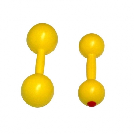 Гантели пластиковые 0,8 кг пустотелые, фото 1