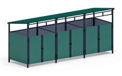 Навес контейнерной площадки для мусора (3 секции) МФ 55.02.02.3-01, фото 4