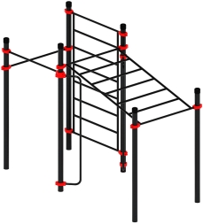 Воркаут ЛОВ 89 красный ВТ 101.12-01, фото 3