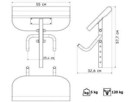 Дополнительная опция Парта Скотта (к скамьям MH-L103, 107), фото 5