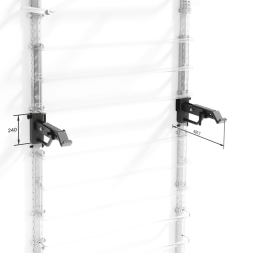 Комплект выдвижных крюков для штанги на шведскую стенку RockPro, фото 4 Комплект выдвижных крюков для штанги на шведскую стенку RockPro, фото 4