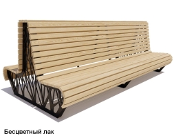 Скамейка уличная Ессентуки, Лиственница 2 м, фото 1
