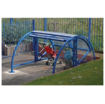 Парковка для детских колясок закрываемая Парковка для детских колясок закрываемая