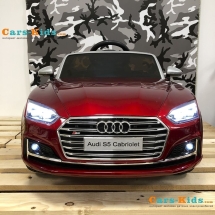 Электромобиль Audi S5 Cabriolet LUXURY красный