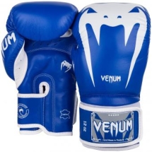 Перчатки боксерские Venum Giant 3.0 Blue/White Nappa Leather