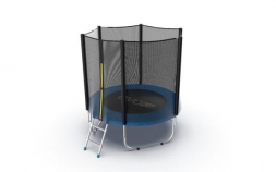Батут с внешней сеткой и лестницей, диаметр 6ft (синий) EVO JUMP External 6ft (Blue) , фото 2