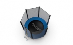 Батут с внешней сеткой и лестницей, диаметр 6ft (синий) EVO JUMP External 6ft (Blue) , фото 5