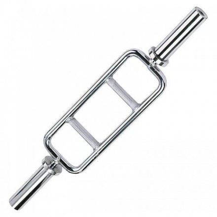 Гриф олимпийский 34&quot;, узкий параллельный хват, хромированный, фото 1