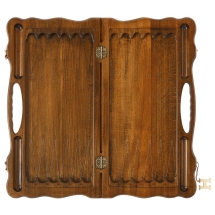 Нарды резные &quot;Бесконечность&quot; с ручкой, Haleyan