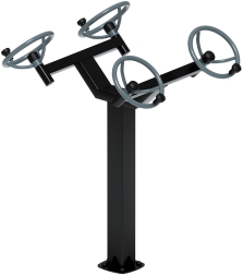 Рули (положение стоя) серый - Уличный тренажер - СТ 101-13, фото 3