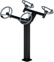 Рули (положение стоя) серый - Уличный тренажер - СТ 101-13, фото 2