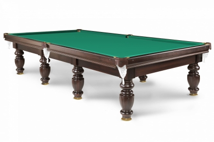 Бильярдный стол - Омега 10 Футов, Русская пирамида, Super Stone 40 мм, лузы с сеткой, фото 1