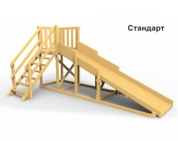 Деревянная зимняя горка Сорбет Мята 2, фото 5