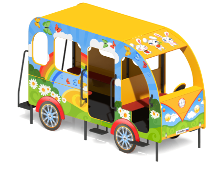 Игровой комплекс Автобус ИО-03.2 для детской площадки, фото 1