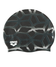 Шапочка для плавания Print 2 Spider/Black, силикон, 1E368 555