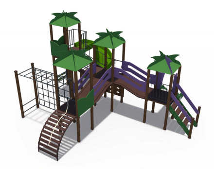 Детский игровой комплекс Джунгли ДИО 10017, фото 2