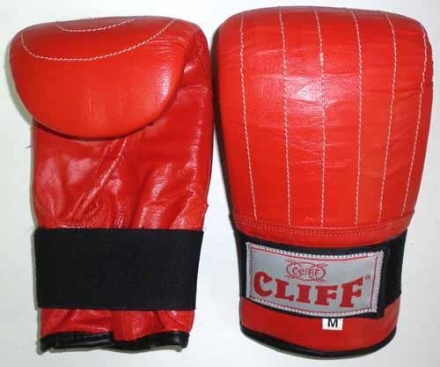 Перчатки снарядные кожа красные р. ХL, фото 1