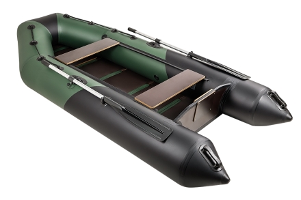 ПЛЁС Неглинка 290 МК зеленый-черный (лодка ПВХ под мотор), фото 2