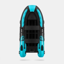 Gladiator RIB 380 AL Черно-бирюзовый моторная лодка ПВХ Жесткое дно (морской алюминий), киль