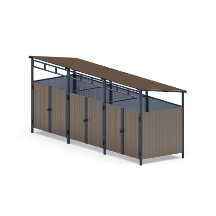 Навес контейнерной площадки для мусора (3 секции) МФ 55.02.02.3-02, фото 4