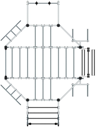 Многофункциональный спортивный комплекс (серый) МК 100.01-03, фото 5