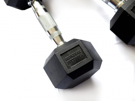 Набор гексагональных гантелей 10 пар от 1 до 10 кг, фото 9