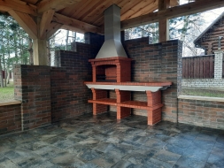 Печь Аристократ 704 Прямоугольный кирпич желтый, фото 1