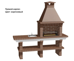 Печь Аристократ 704 Прямоугольный кирпич желтый, фото 12