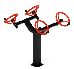 Рули (положение сидя) красный - Уличный тренажер - СТ 102-11, фото 4