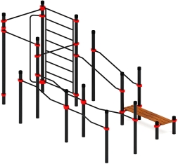 Воркаут ЛОВ 89 красный ВТ 101.13-01, фото 1