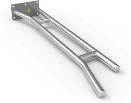 Турник двойной настенный с одним креплением, фото 1