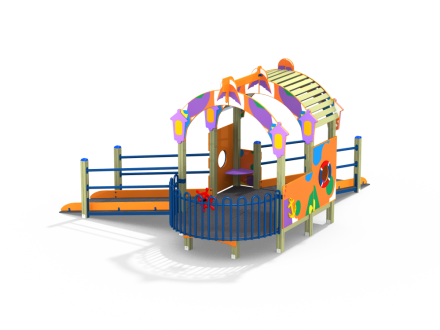 МФ 4.251 Кораблик с пандусами Граффити, фото 1