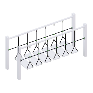 ​Комплект ограждений (две половинки) подвесного моста для детских игровых комплексов 1800х600 мм, фото 3
