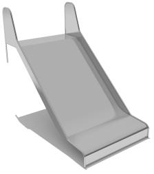 Горка из нержавеющей стали ГГН-1000.1000.002 для детской площадки