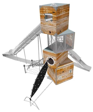 Игровой комплекс Эко Кубус VST 4502 для детской площадки, фото 1