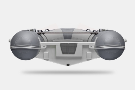 Gladiator RIB 420 AL Светло-темносерый моторная лодка ПВХ Жесткое дно (морской алюминий), киль, фото 5