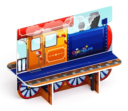 Паровозик - Скамейка детская - МФ 41.03.06, фото 1