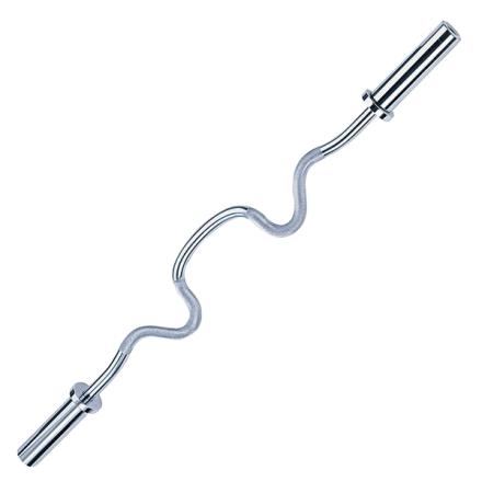 Гриф олимпийский сильноизогнутый 48&quot;, хромированный, фото 3